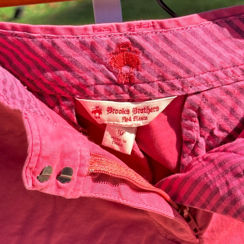 Brooks Brothers Red Fleece Pink Chino Shorts Size 10 | Preppy Summer Classic